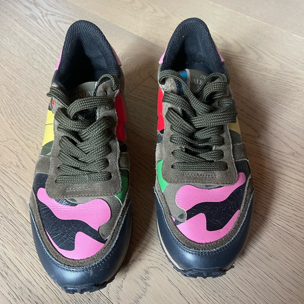 Valentino Multicolor Camouflage Sneakers
